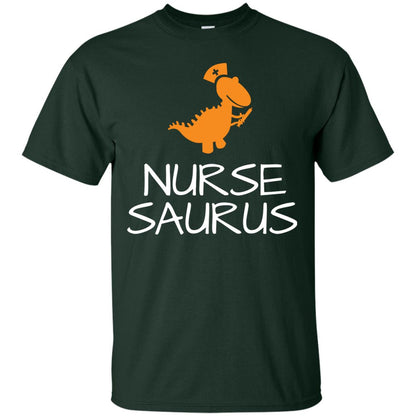 Nurse Saurus Dinosaur Nurse Cap T-shirt Forest