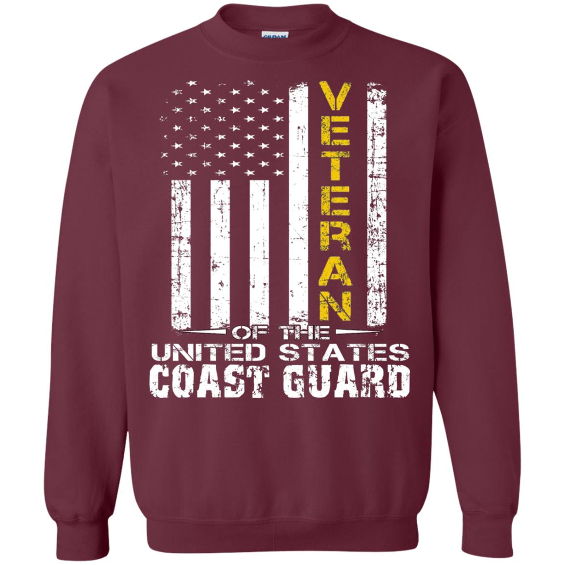 Veteran Of The United States Us Coast Guard Shirt Maroon