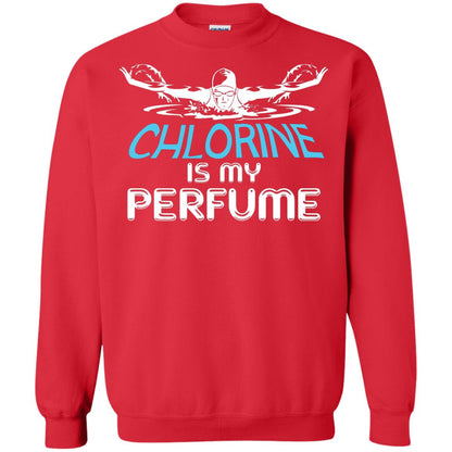 Swimmer T-shirt Chlorine Is My Perfume Red