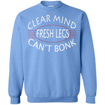Clear Mind Fresh Legs Can't Bonk Marathon Running Shirt Carolina Blue