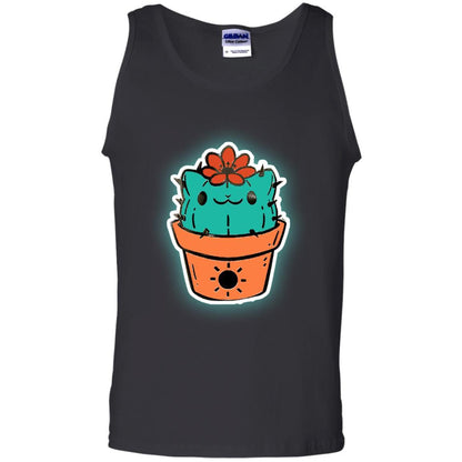 Cat Lover T-shirt Cactus Catcus Black