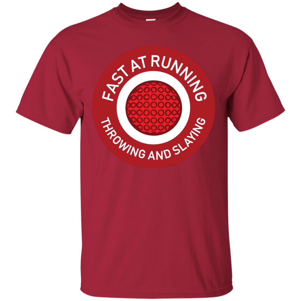 Fast At Running Throwing And Slaying Dodgeball Shirts Cardinal