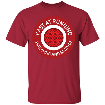 Fast At Running Throwing And Slaying Dodgeball Shirts Cardinal