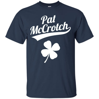 Funny Pat Mccrotch St. Patricks Shamrock T-shirt Navy