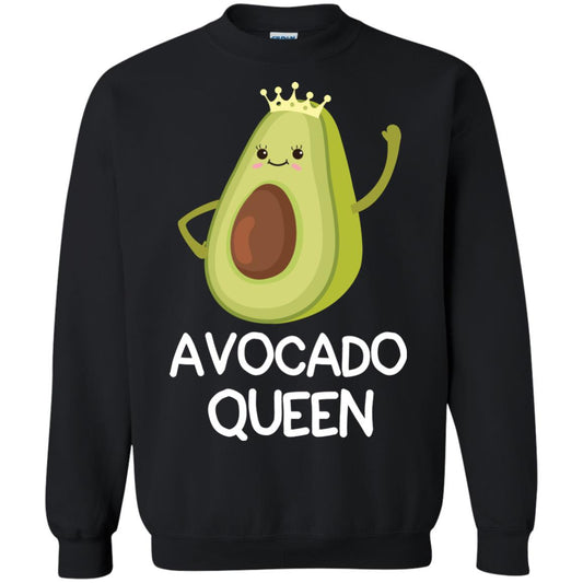 Avocado Queen Vegetarian Shirt For Girls Black