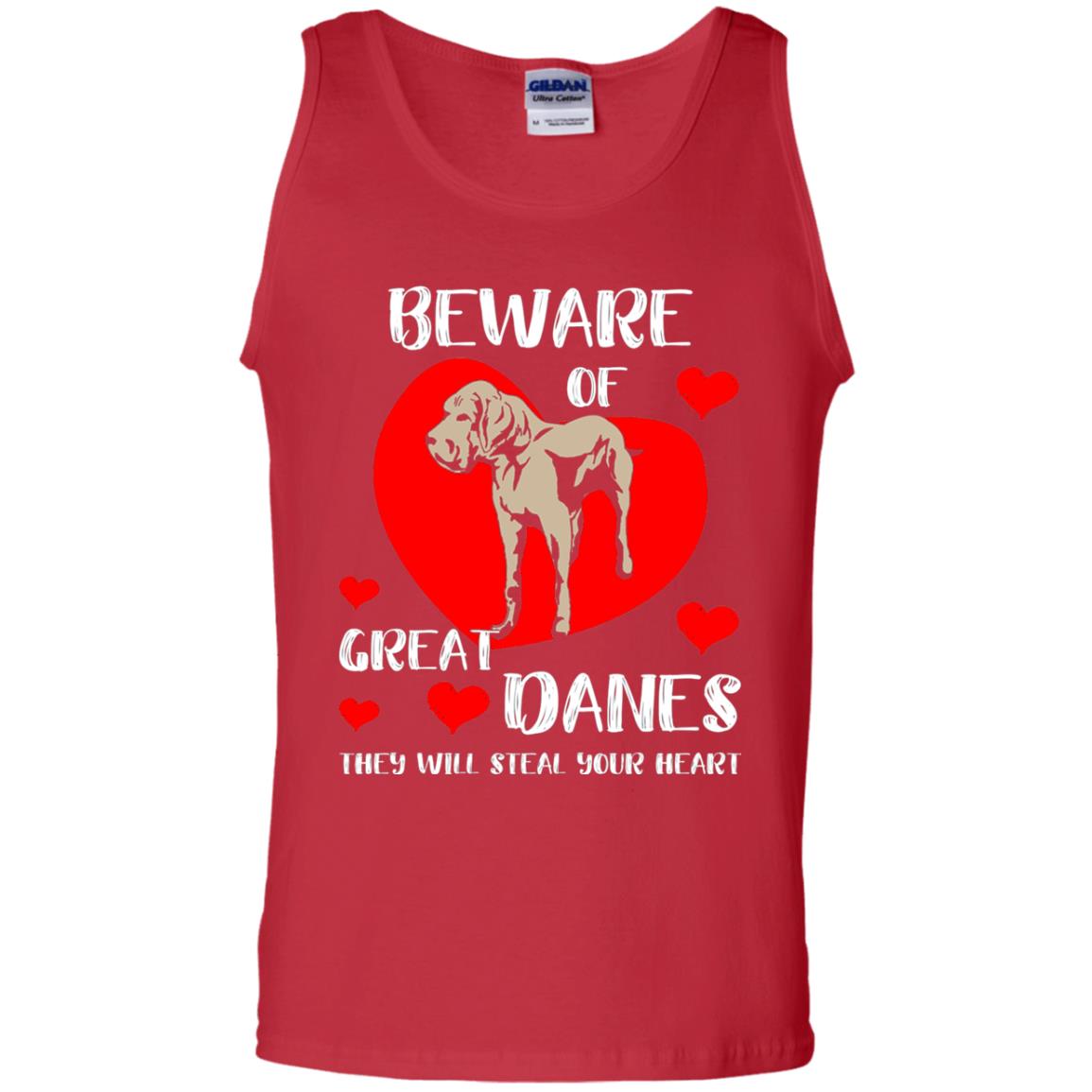 Beware Of Great Danes They Will Steal Your Heart Cute Shirt Red
