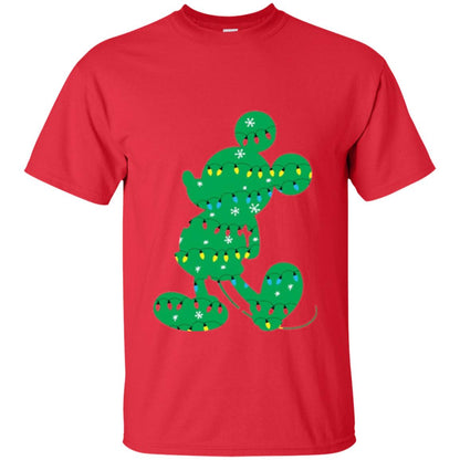 Disney Mickey Mouse Christmas Lights T-shirt Red