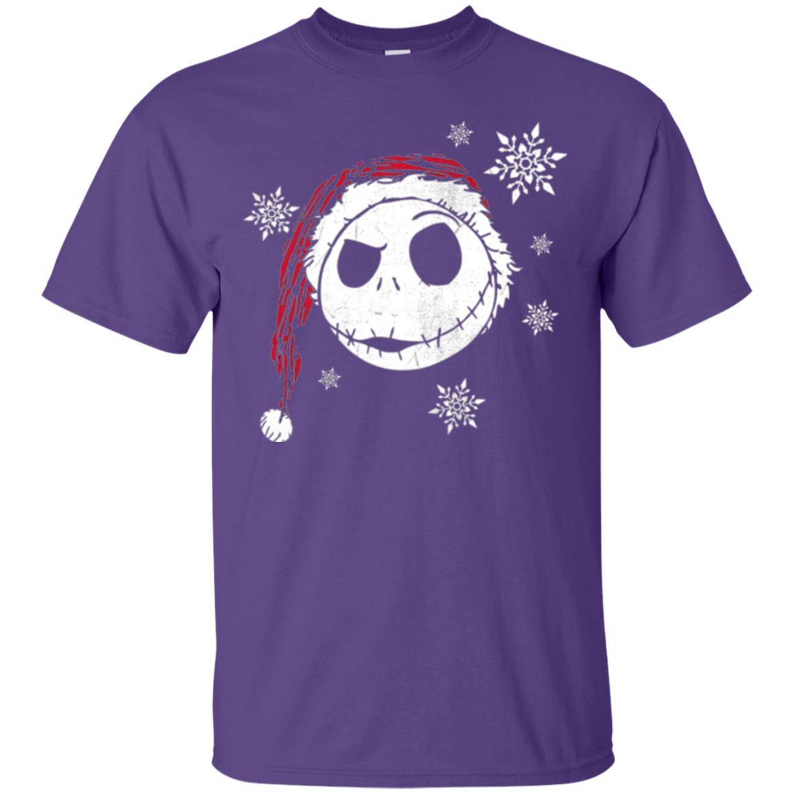 Christmas T-shirt Disney Nightmare Before Christmas Snowflake Purple