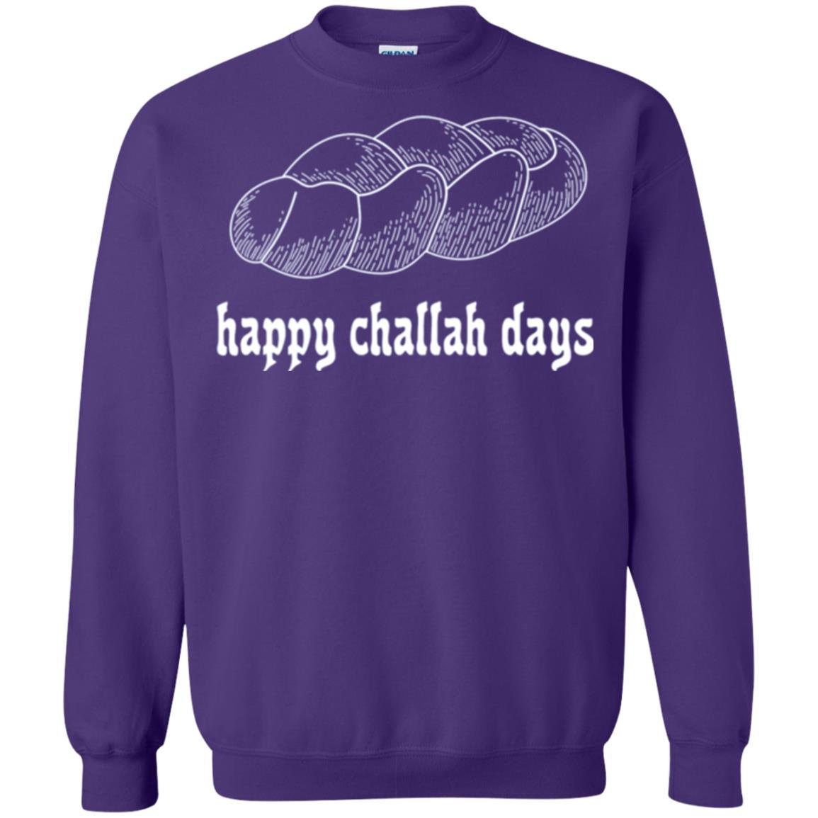Baker T-shirt Happy Challah Days T-shirt Purple