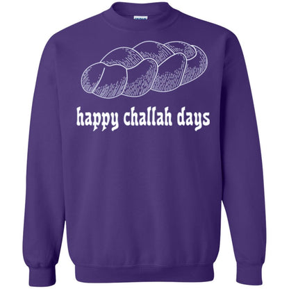 Baker T-shirt Happy Challah Days T-shirt Purple
