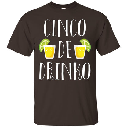 Cinco De Mayo Drinko Drink Lover Shirt Dark Chocolate