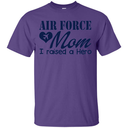Air Force Mom T-shirt I Raise A Hero Purple