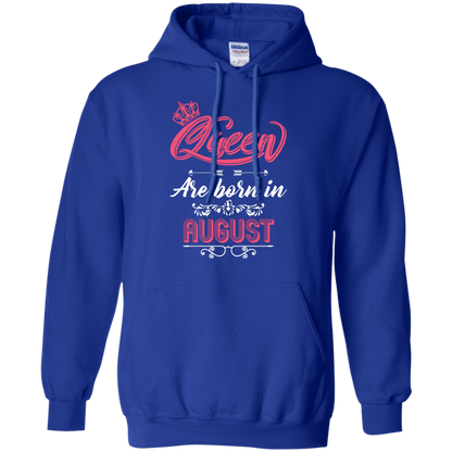 Brithday T-Shirt Queen Are Born In August Royal