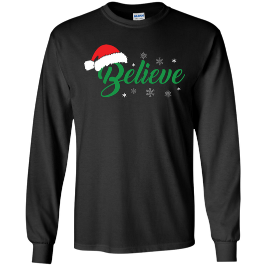 Christmas T-Shirt Believe In Santa Black