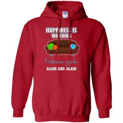 Happiness Is Watching Gilmore Girls Again And Again Shirt Red