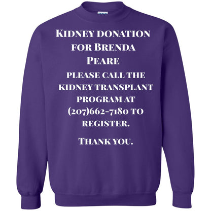 Kidney Donation For Brenda T-shirt Purple