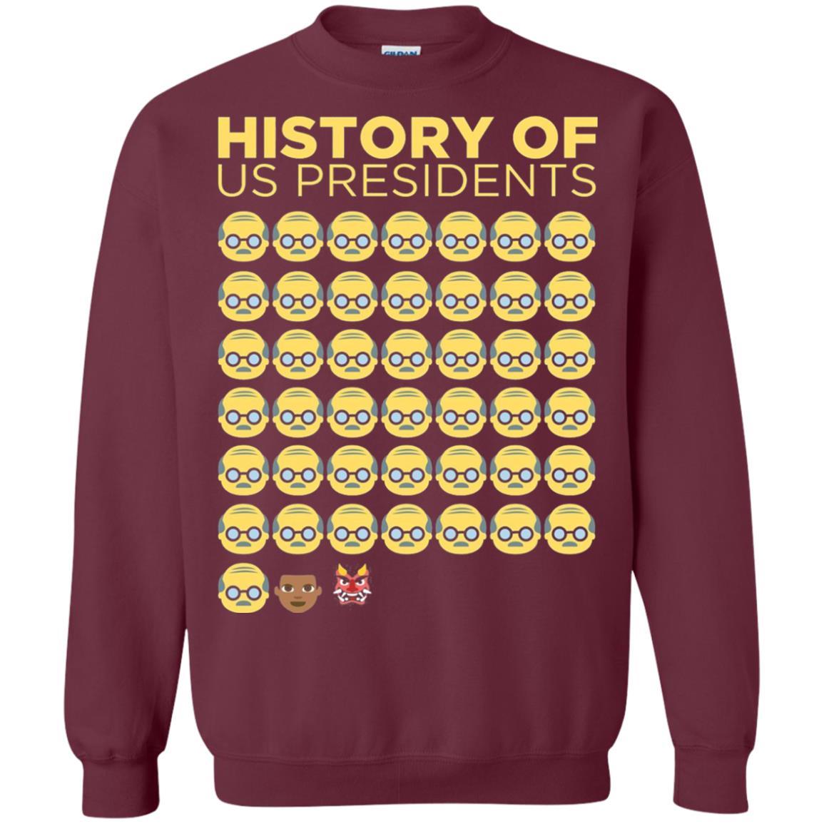 Anti Trump T-shirt History Of Us Presidents Maroon
