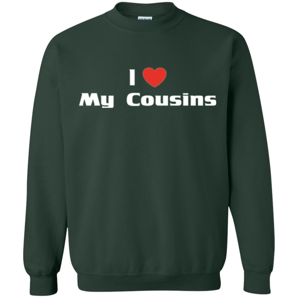 Family T-shirt I Love My Cousins Forest Green