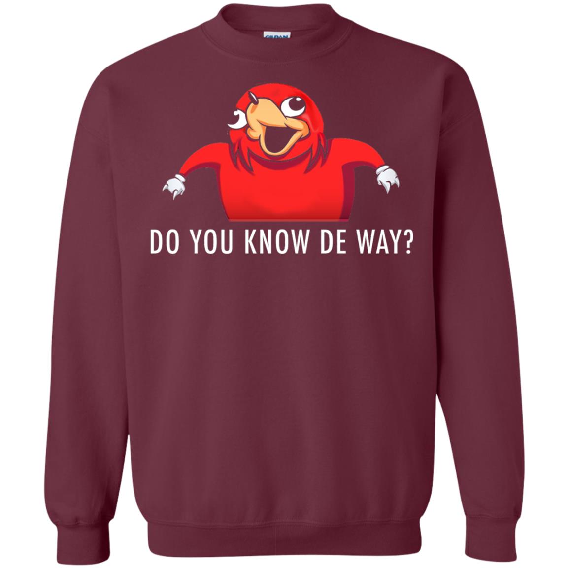 Do You Know De Way T-shirt Maroon