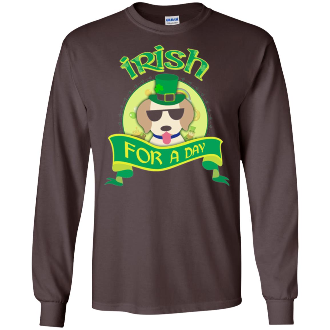 Saint Patrick_s Day 2018 T-shirt Amazing I_m Irish Labrador Dark Chocolate