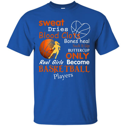 Basketball Shirt Real Girls Become Basketball Players Royal