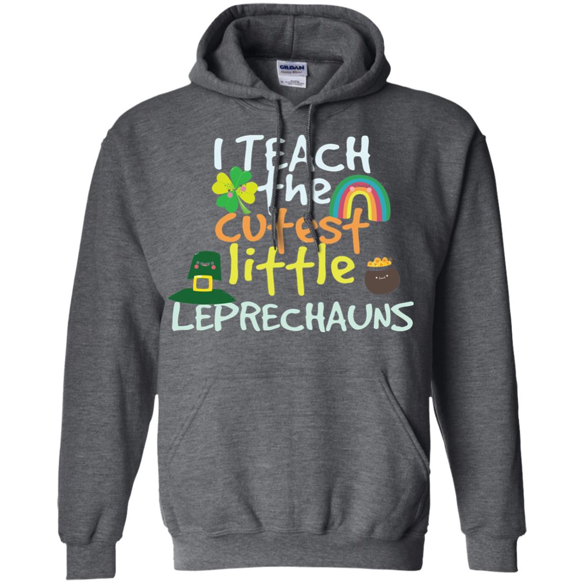 Cutest Little Leprechauns St. Patricks Day Teacher T-shirt Dark Heather