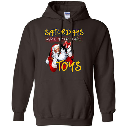 Saturdays Are For The Toys Santa X-mas Gift Shirt Dark Chocolate