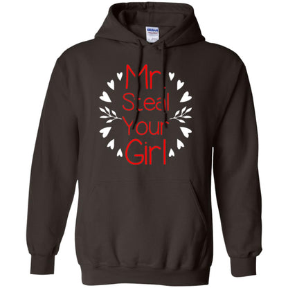 Funny Valentines Day Shirt Mr Steal Your Girl Dark Chocolate
