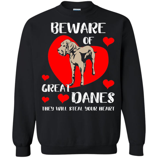 Beware Of Great Danes They Will Steal Your Heart Cute Shirt Black