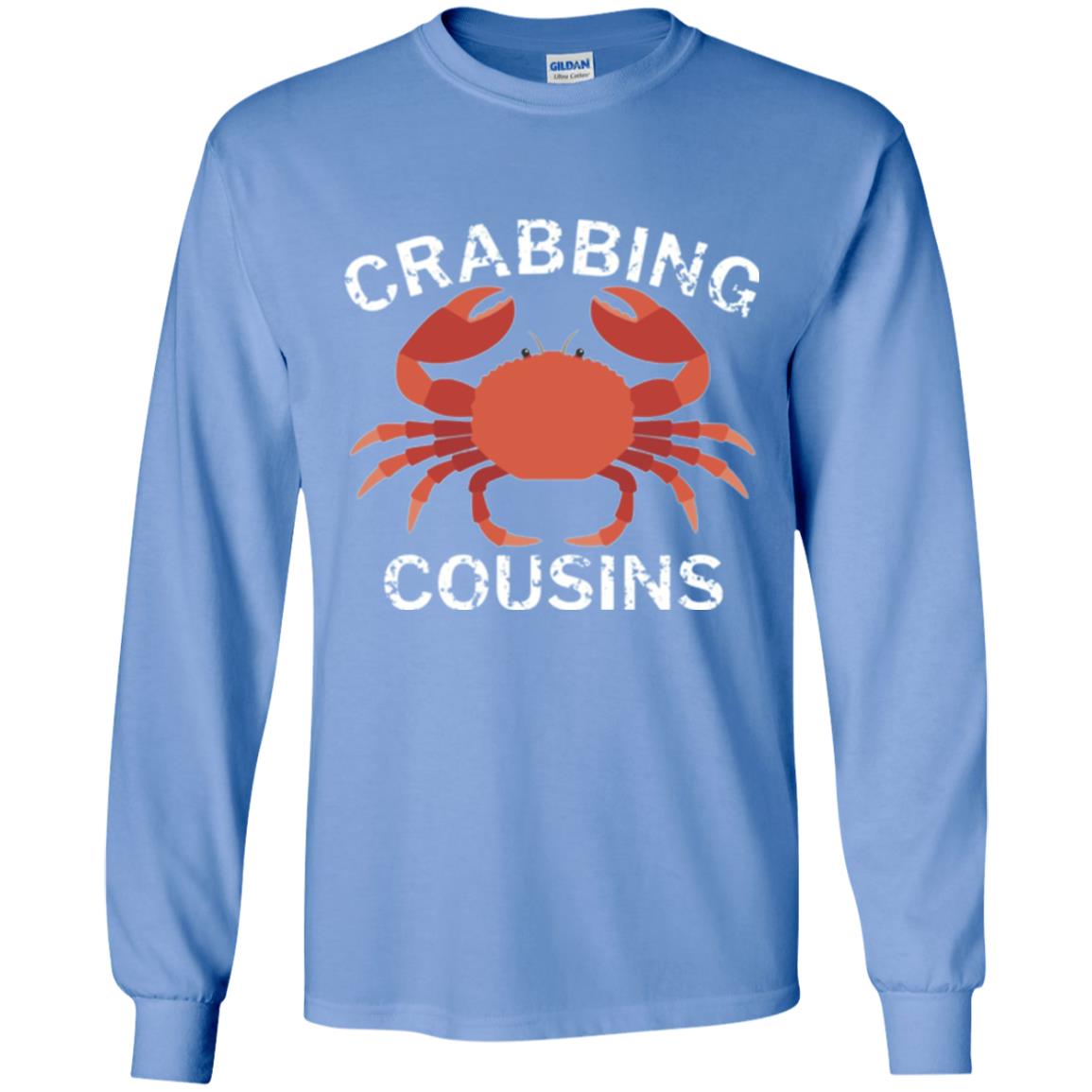 Fishing Lovers T-shirt Crabbing Cousins Carolina Blue