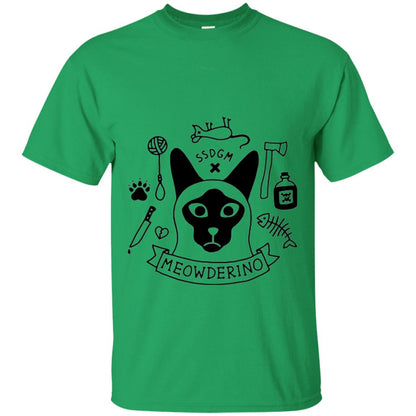 Meowderino T-shirt True Crime Cat Irish Green