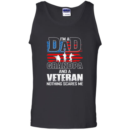 Veteran T-shirt I Am A Dad Grandpa And A Veteran Black