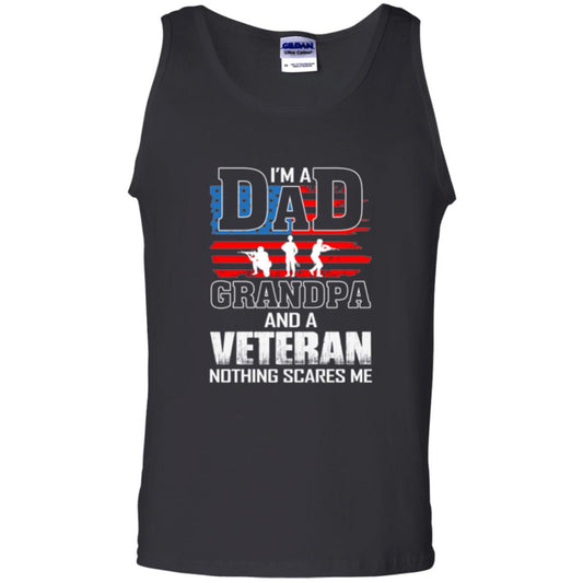 Veteran T-shirt I Am A Dad Grandpa And A Veteran Black