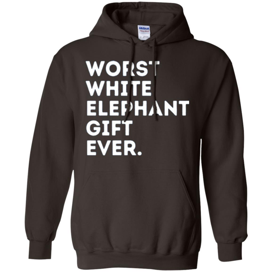 Best Worst White Elephant T-shirt Dark Chocolate