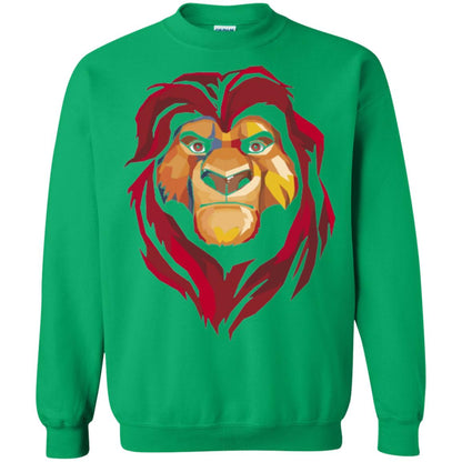 Cartoon Lover T-shirt Lion King Mufasa Geometrics Graphic Irish Green