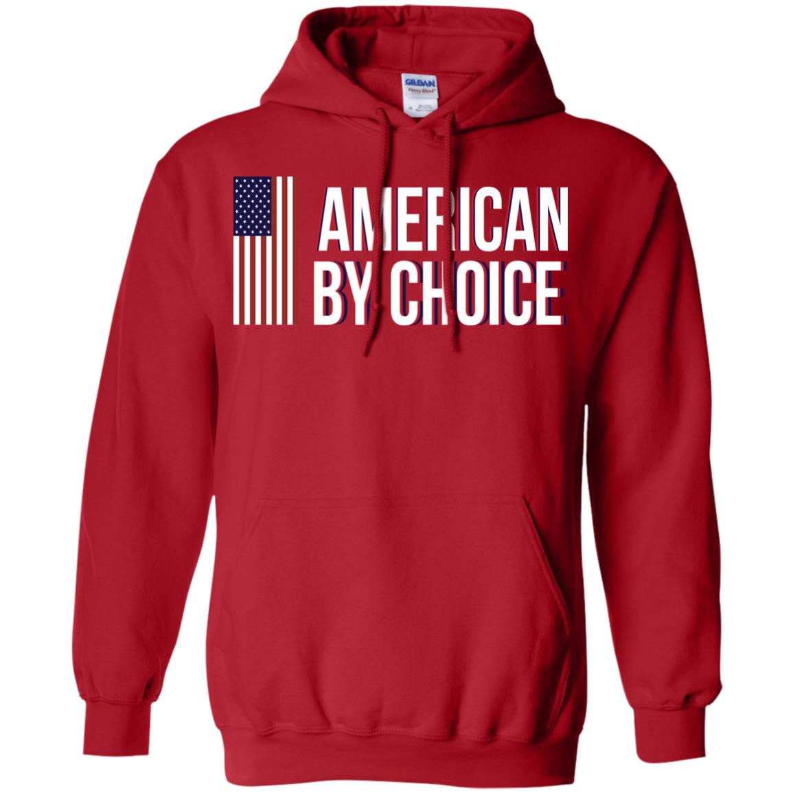 Flag Of American By Choice T-shirt Red