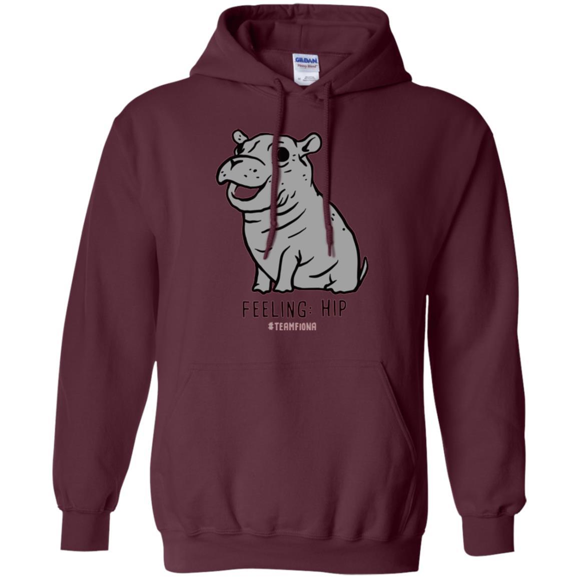 Fiona Hippo Lover T-shirt The Hippo Feeling Hip #teamfiona Maroon