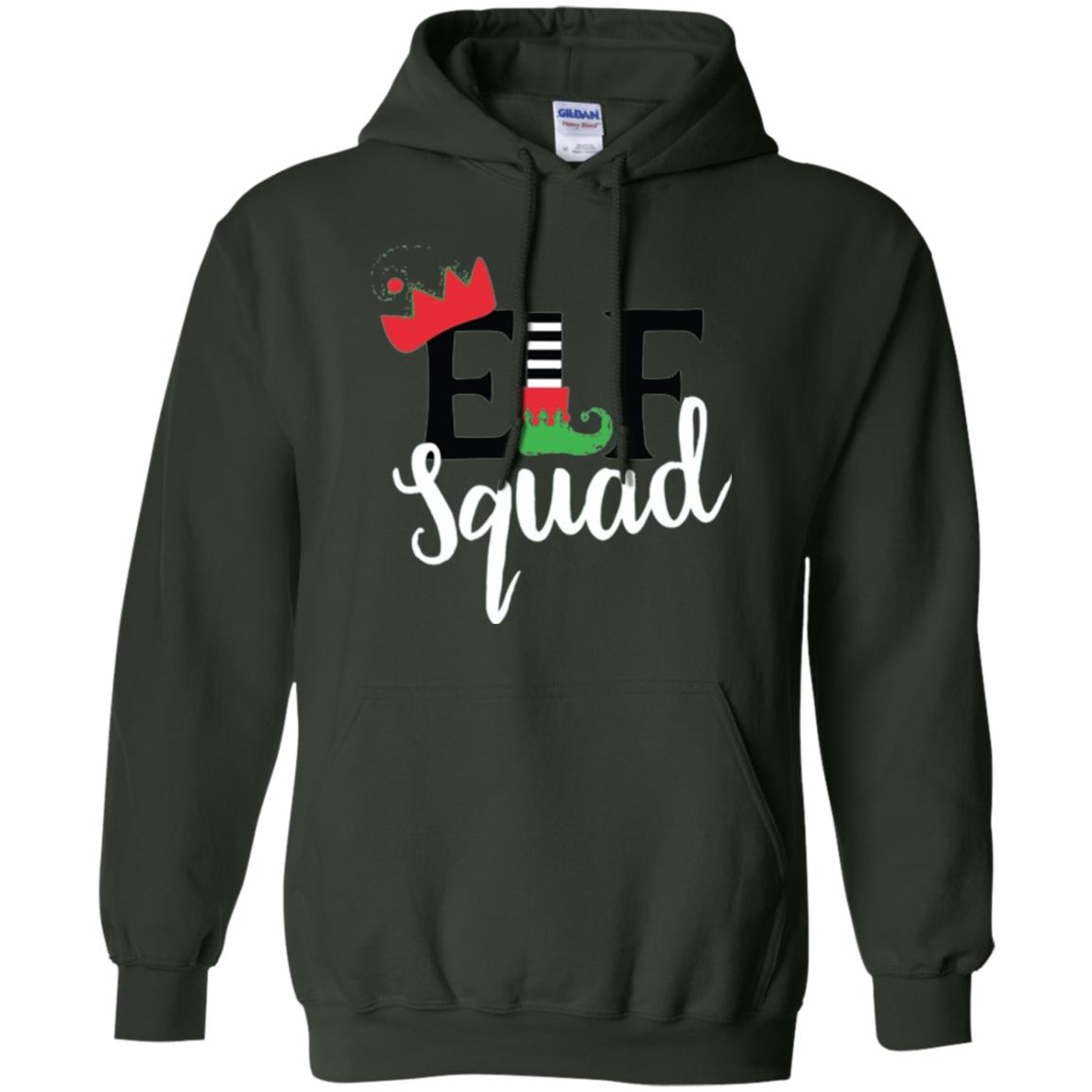 Christmas T-shirt Elf Squad Forest Green