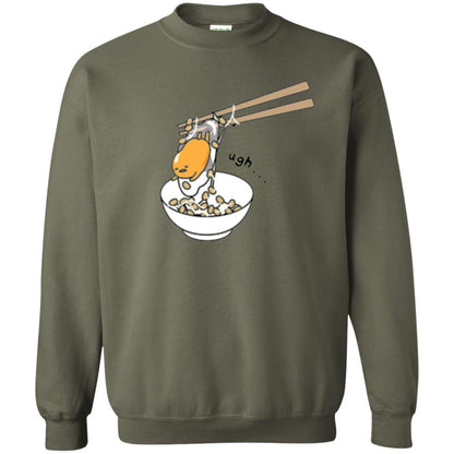 Cartoon T-shirt Gudetama Chopsticks Military Green
