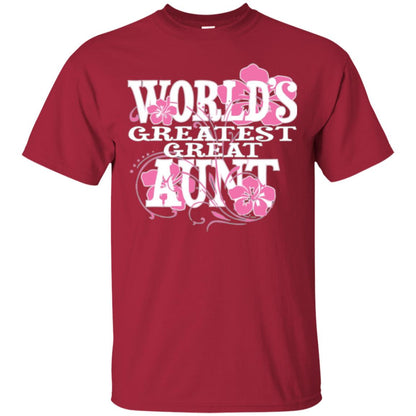 Aunt T-shirt World_s Greatest Great Aunt