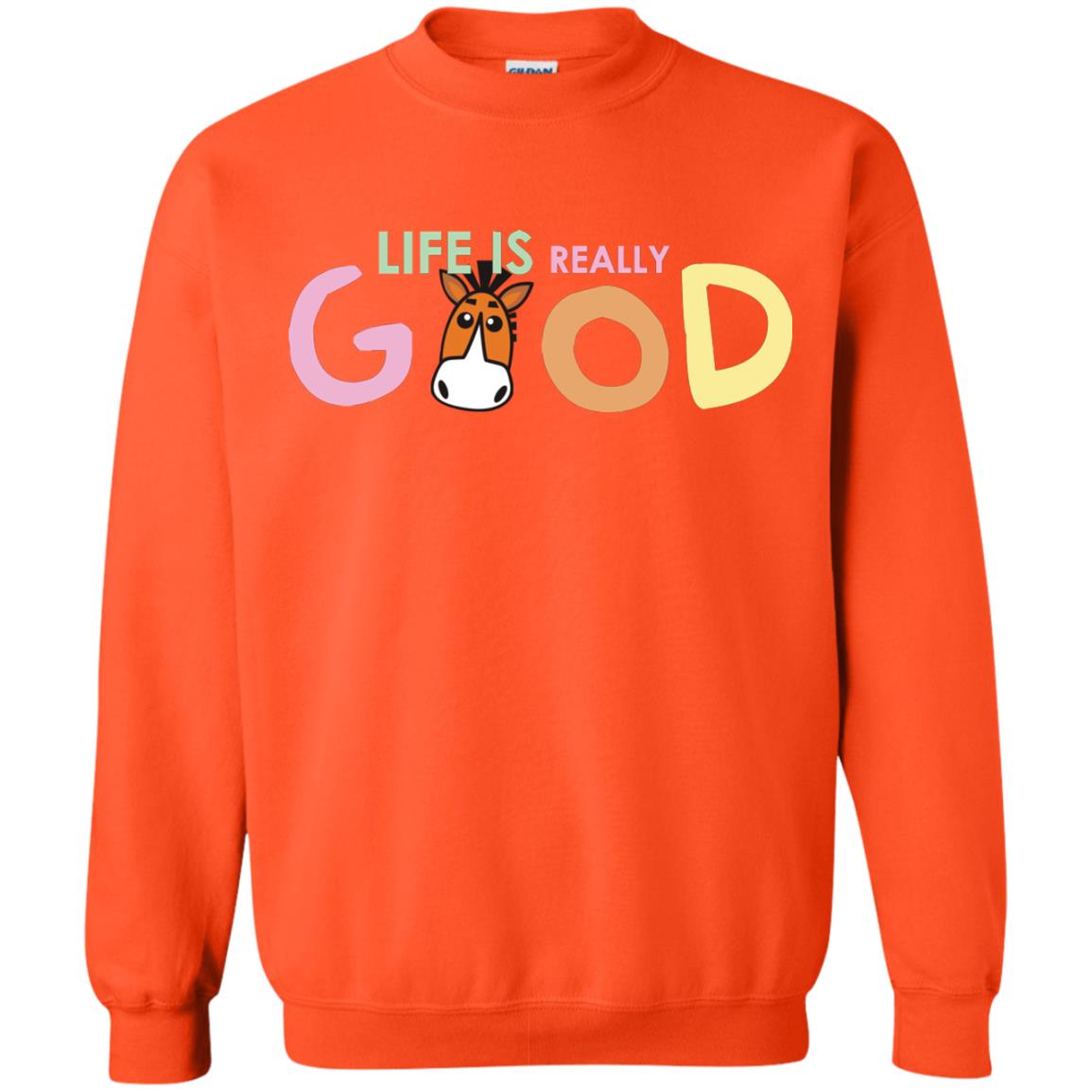Life Is Really Good With My Cute Horse T-shirt Orange