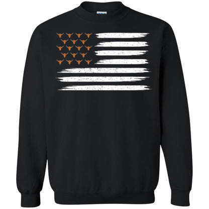 Vintage Texas United Longhorn Flag T-shirt Black