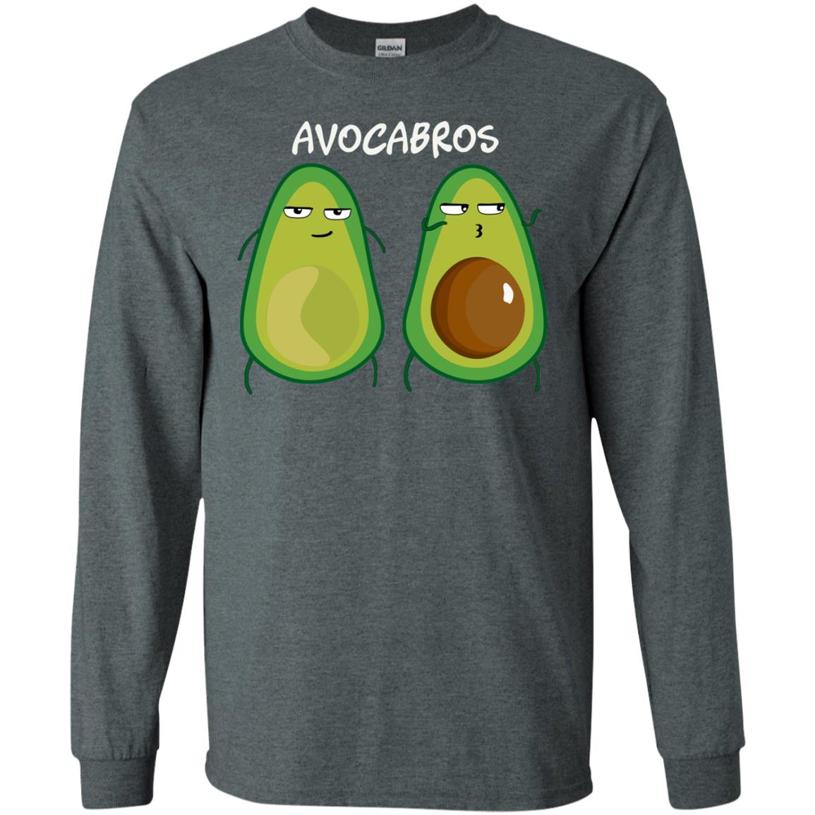 Funny Avocado T-shirt For Bros And Vegans Dark Heather