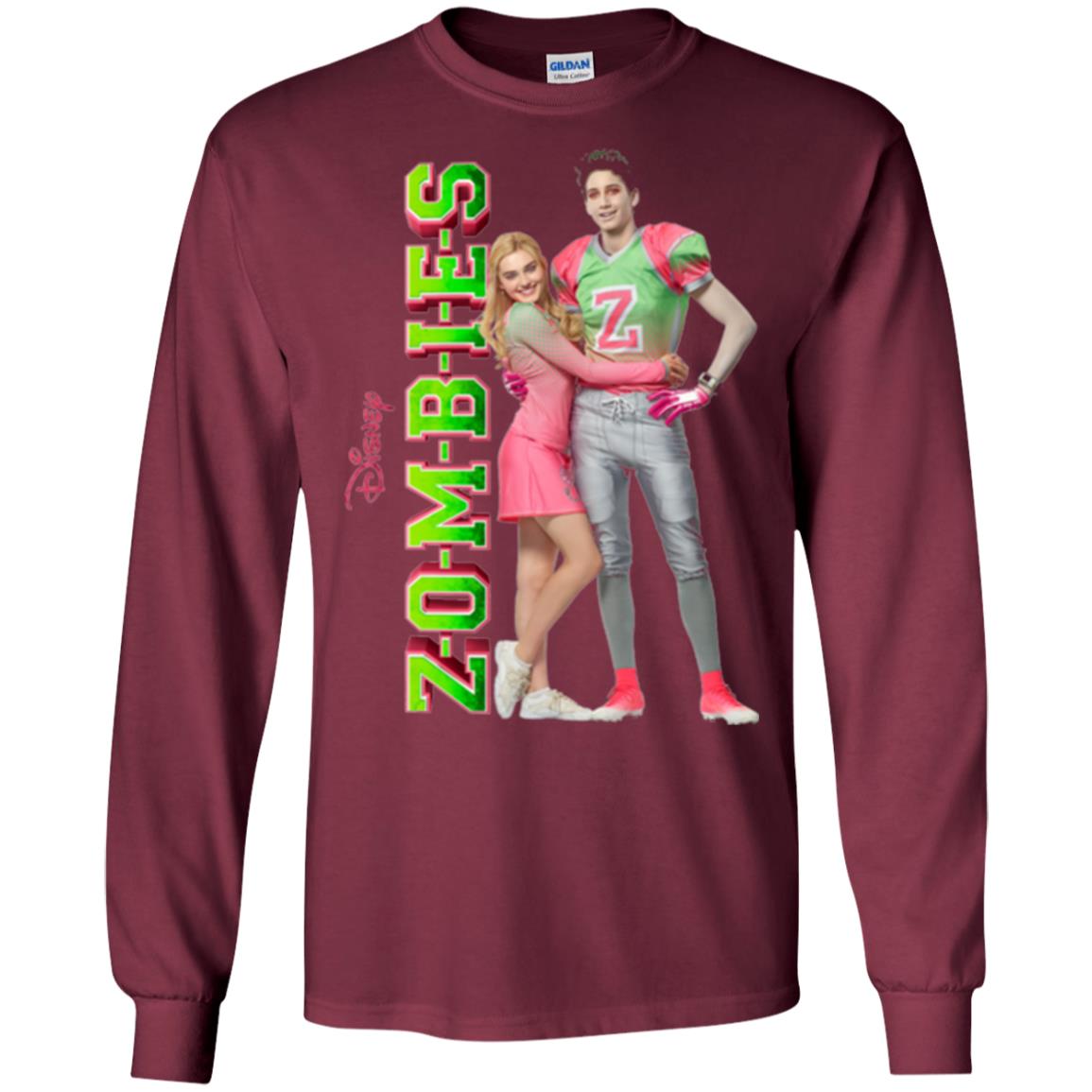 Zombies Cheer Football Lover T-shirt Maroon