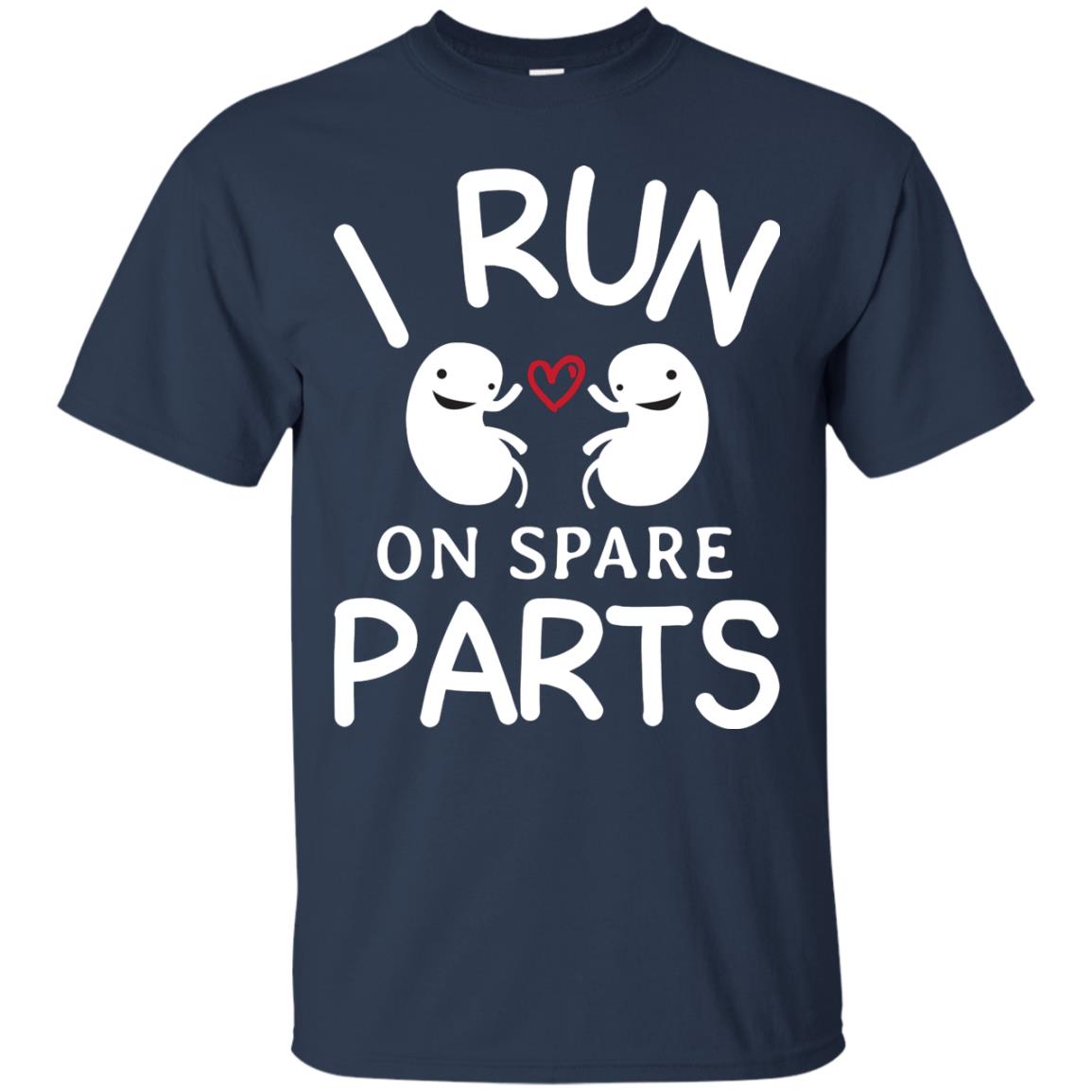 I Run On Spare Parts Kidney Donors Shirt Navy