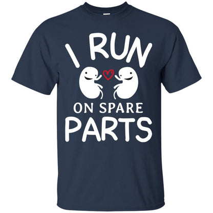 I Run On Spare Parts Kidney Donors Shirt Navy