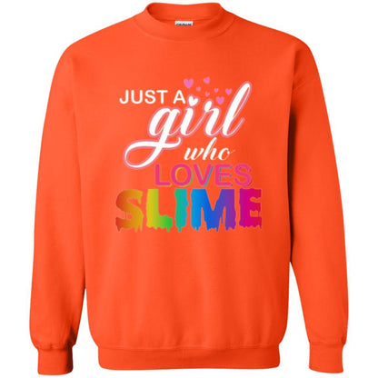 Slime T-shirt Just A Girl Who Loves Slime Orange