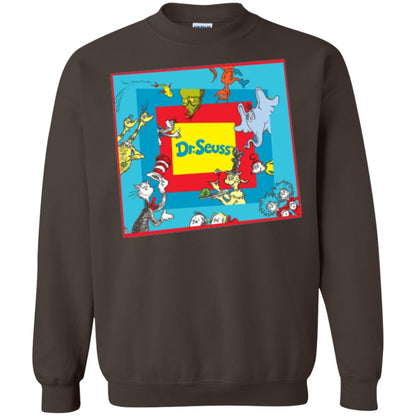 Dr. Seuss Character National Wear Red Day T-shirt Dark Chocolate