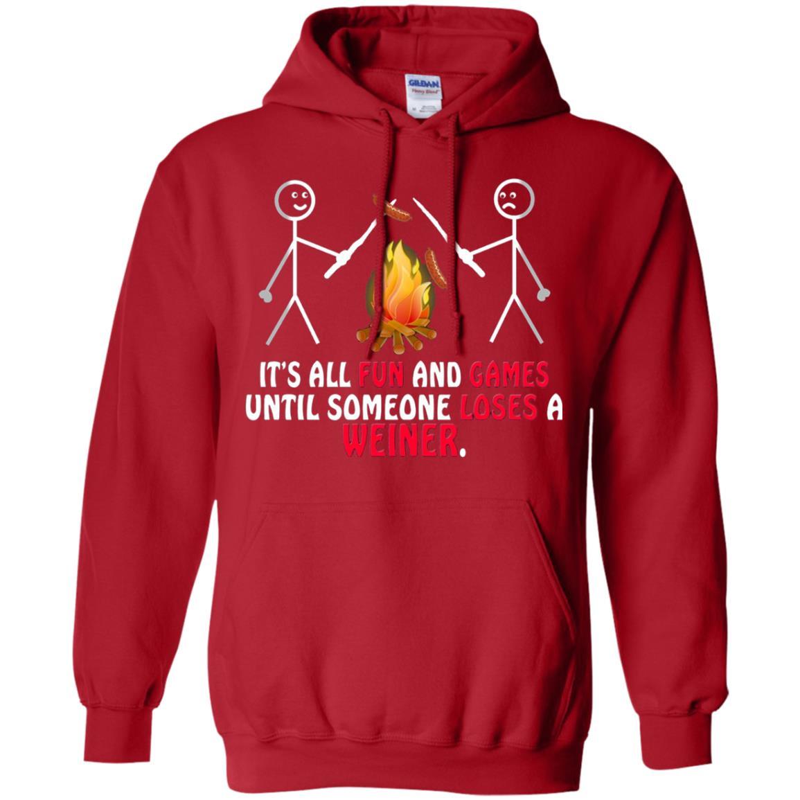 Camper T-shirt It's All Fun And Games Red