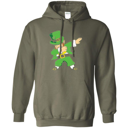 St. Patrick_s Day T-shirt Irish Dabbing T-shirt Military Green